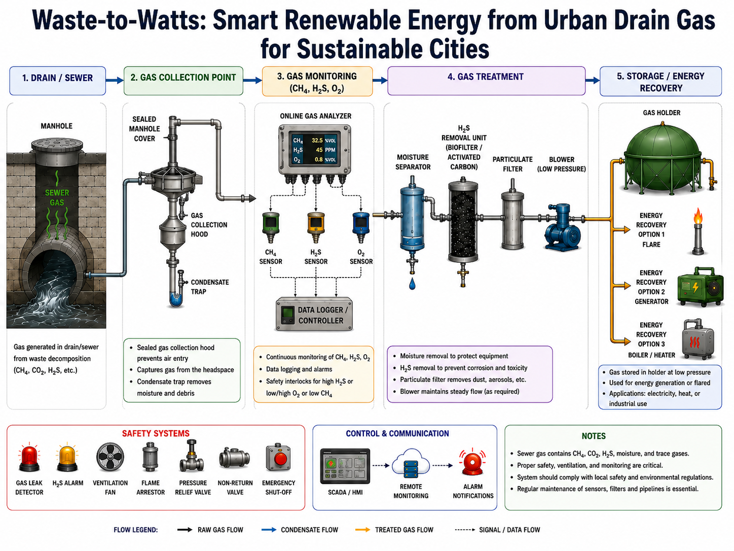 Waste-to-Watts architecture diagram